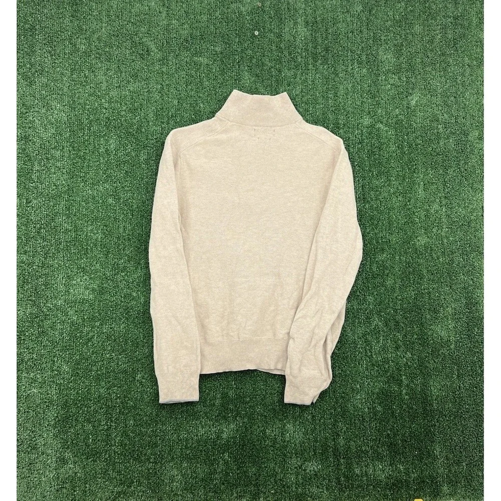 Polo Ralph Lauren Men's Beige Quarter Zip Pullover Sweater Size L